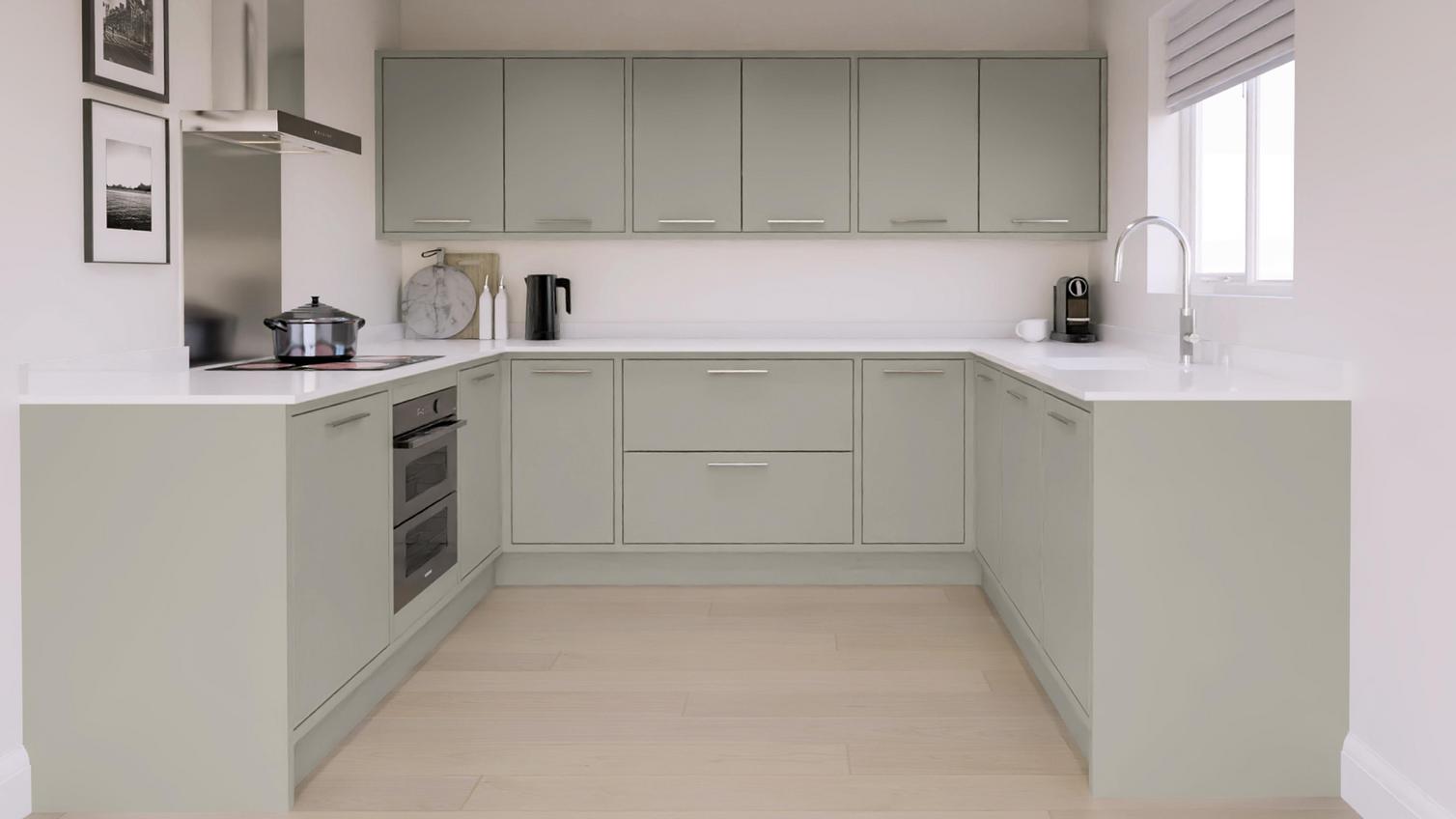 Hockley Super Matt Sandstone In-Frame EKES U-Shape