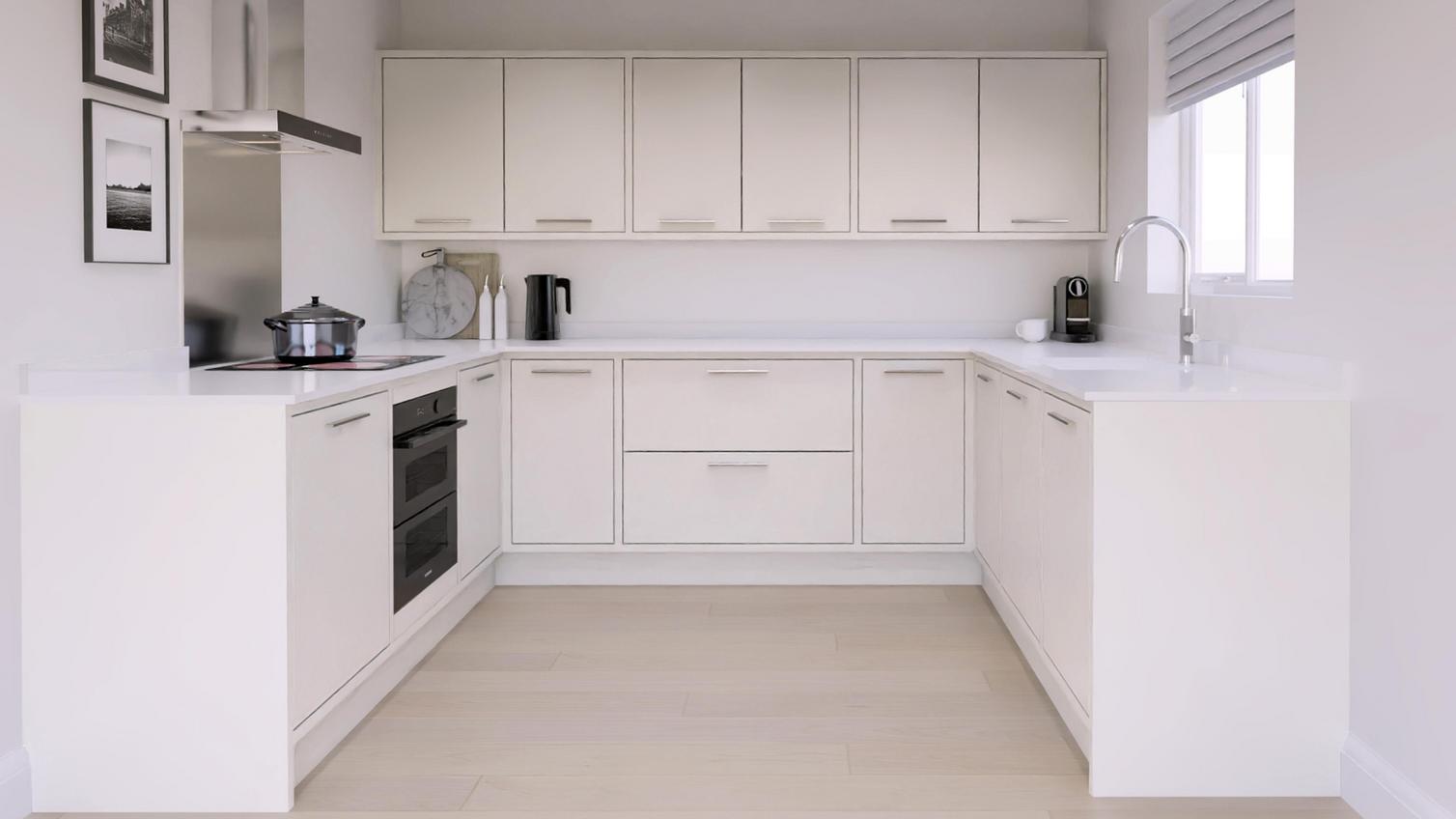 Hockley Super Matt White In-Frame EKES U-Shape