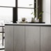 Hockley Dark Stone Handleless Cabinet Cameo