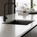 Hockley Dark Stone Handleless Sink Cameo