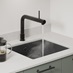 Hockley MG Reed Green and Textures Dark Oak Sink and Tap