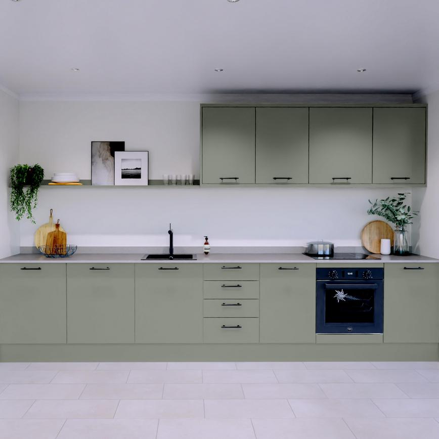 Hockley Mirror Gloss Reed Green EKES Single Wall