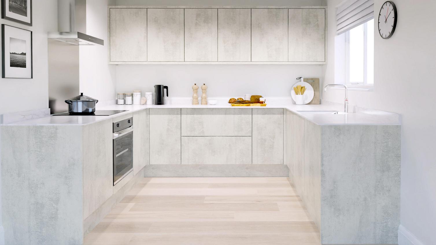 Hockley Textures White Stone UShape EKES 