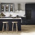 Halesworth Navy Front View All Kitchen Set