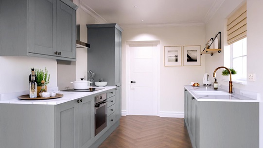 Halesworth Dusk Blue EKES Galley