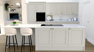 Halesworth Dove Grey EKES Island