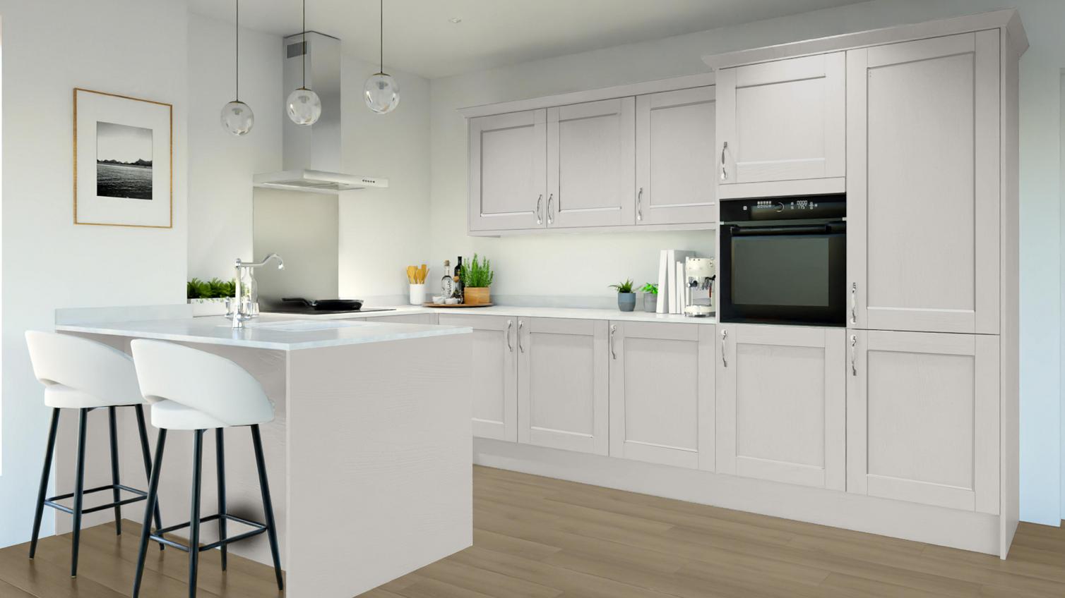 Halesworth Dove Grey EKES Penisula