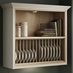 Halesworth Linen Plate Rack & Open Cabinet with LED Light