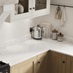 Halesworth Oak with Silestone White Arabesque Marble Quartz Worktop