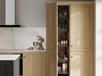 Halesworth Oak & Charcoal Storage Larder Additional