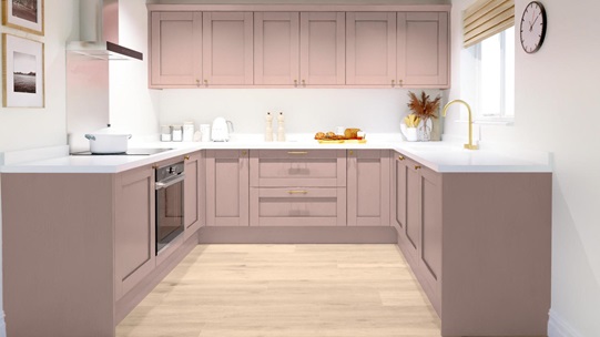 Halesworth Antique Rose EKES U Shaped