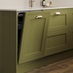 Ilfracombe Olive & Marine Blue Open Door Mock