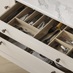 Ilfracombe Porcelain & Mushroom Open CutleryDrawer