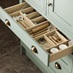 Ilfracombe Reed Green Open Cutlery Drawer