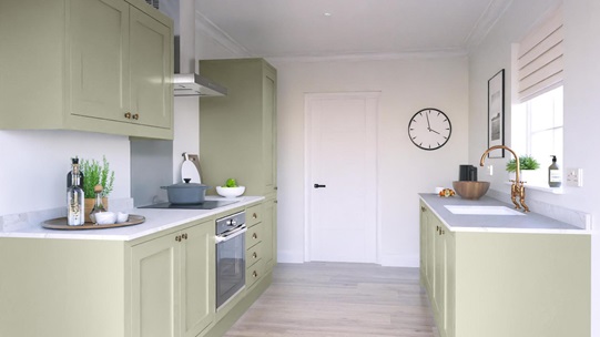 Ilfracombe Sage Green EKES SetShot Galley