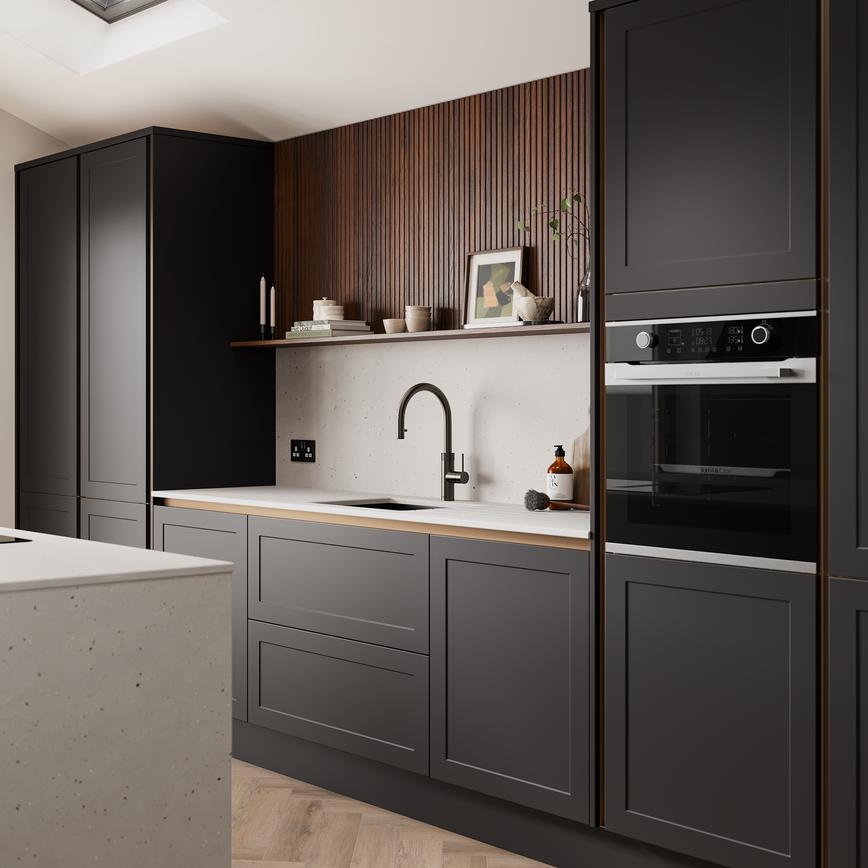 Frome Charcoal Handleless Alternative Angle