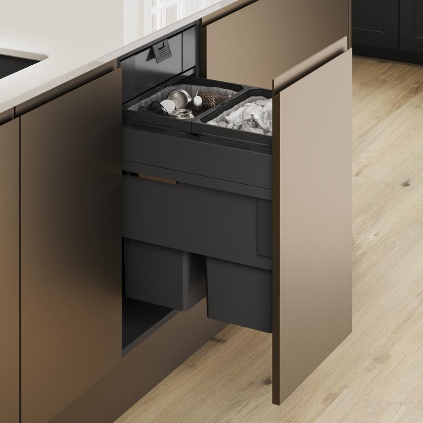 Frome Charcoal & Clerkenwell Matt Metallic Bronze BaseStorage