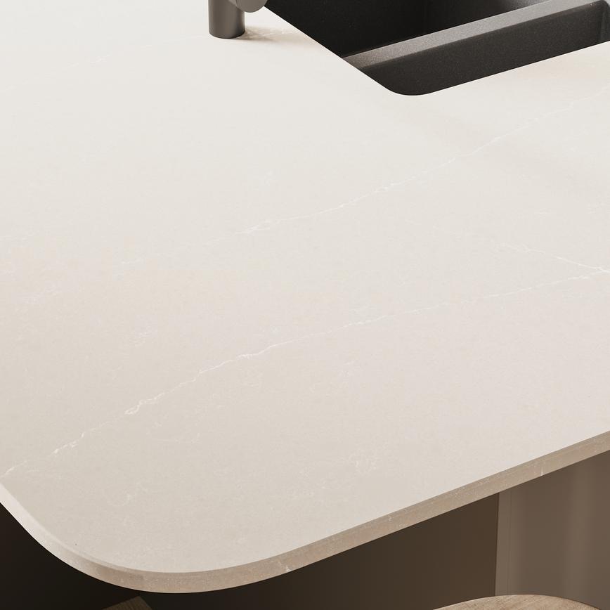 Frome Charcoal & Clerkenwell Matt Metallic Bronze Worktop