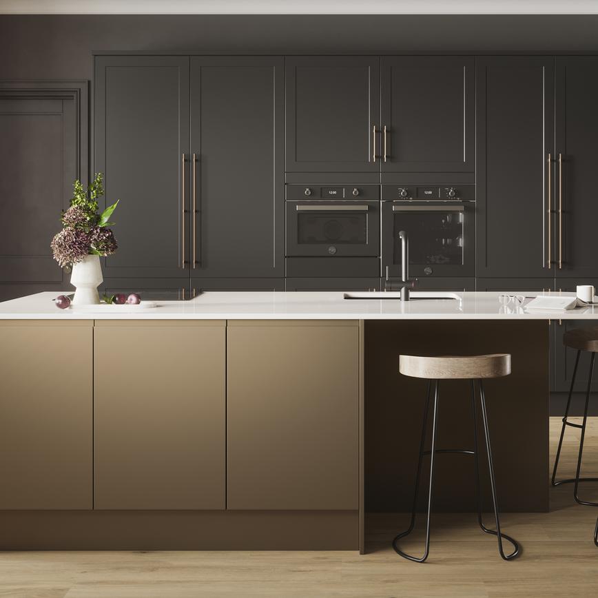 Frome Charcoal & Clerkenwell Matt Metallic Bronze Alternative Set Shot