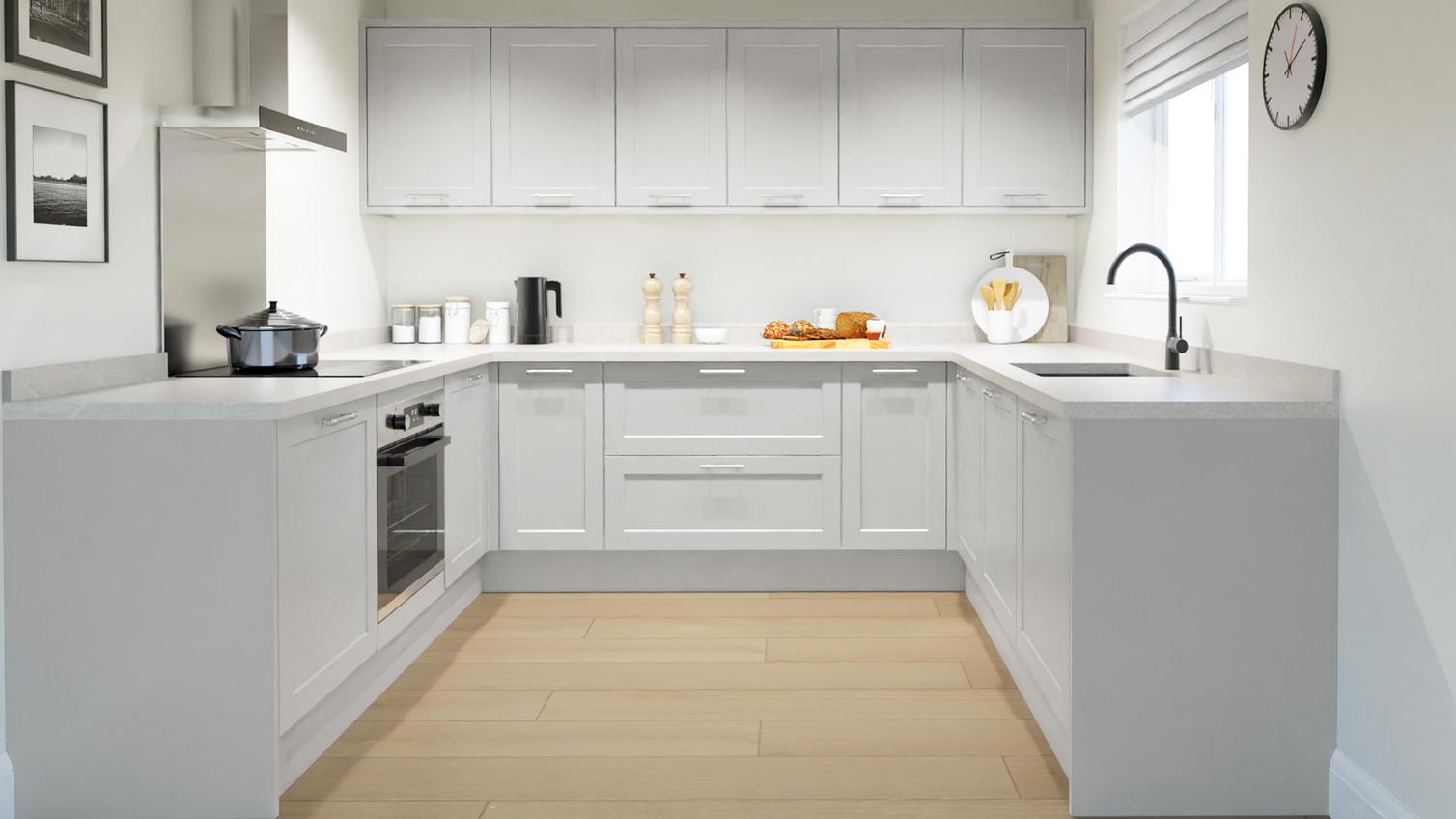 Frome Dove Grey EKES Set Shot U-Shaped