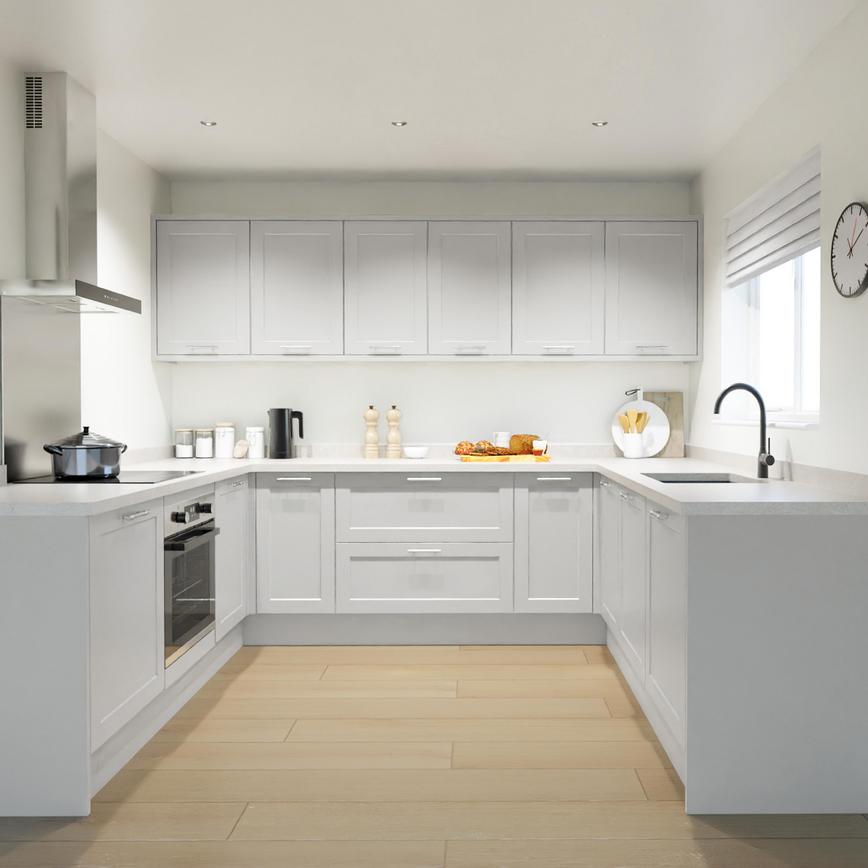 Frome Dove Grey EKES Set Shot U-Shaped