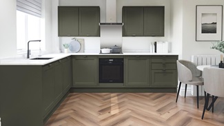 Frome Ash Green In Frame EKES LShaped