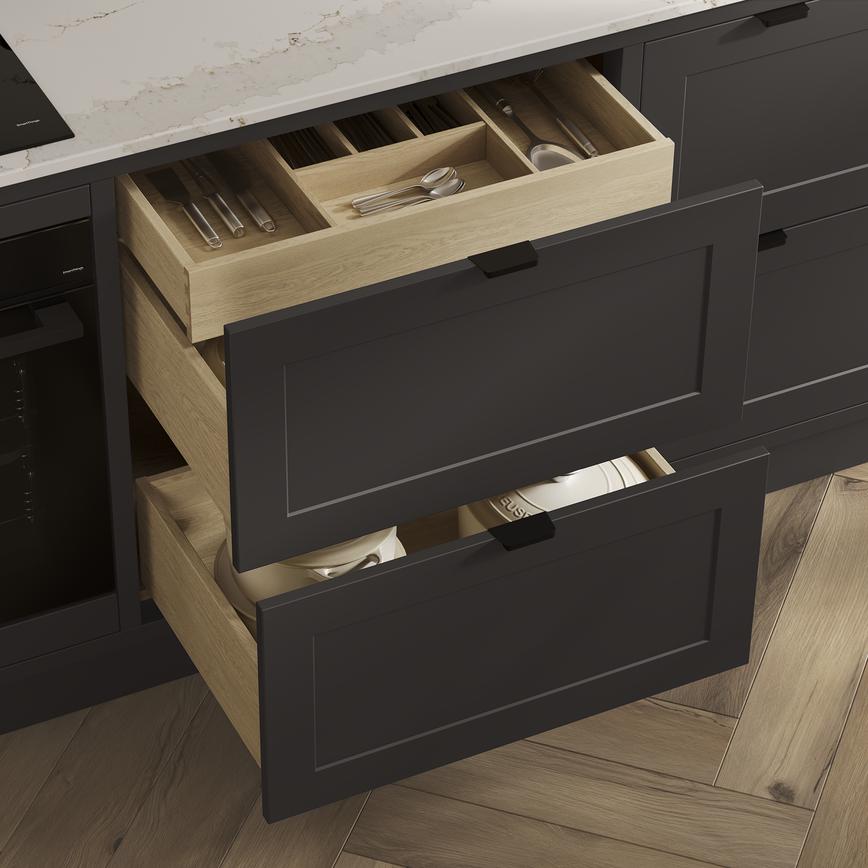 Frome Charcoal Inframe Drawer Storage