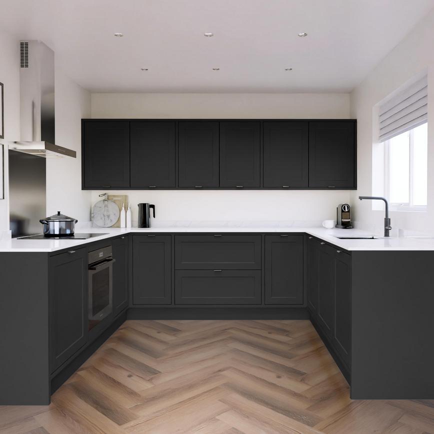 Frome Charcoal In Frame EKES UShaped