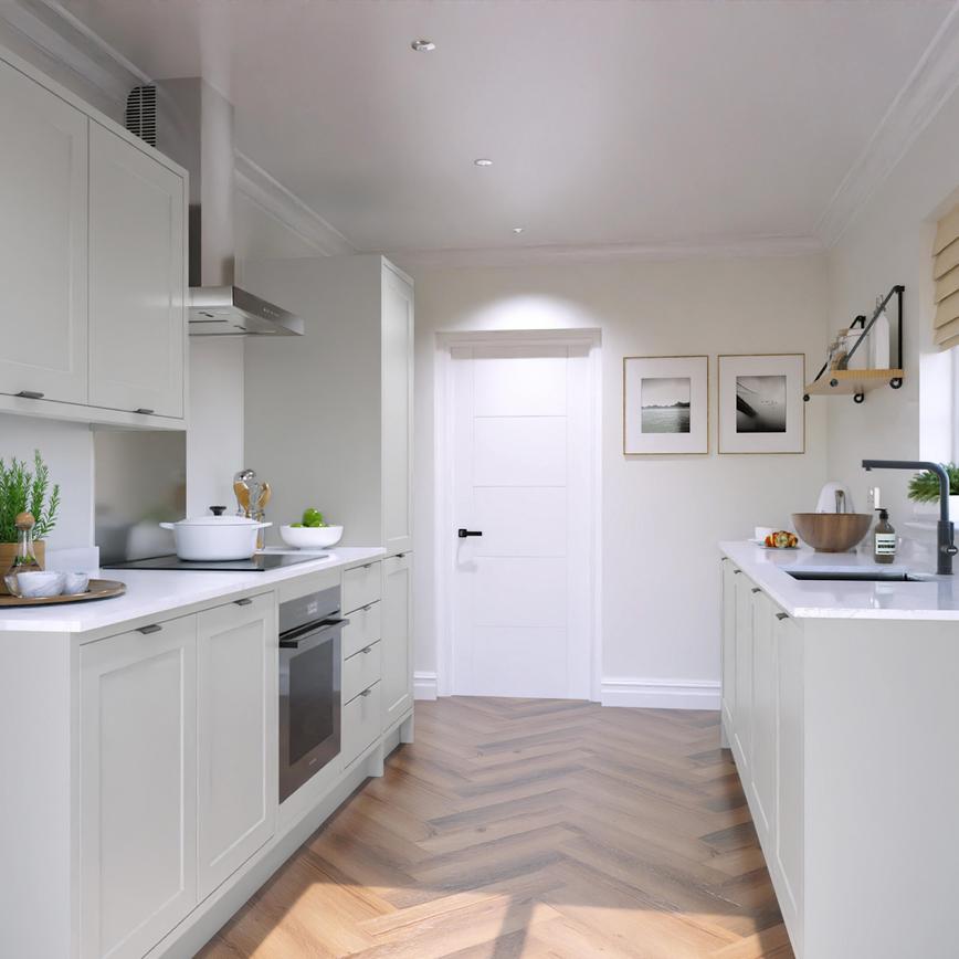 Frome Dove Grey In Frame EKES Galley