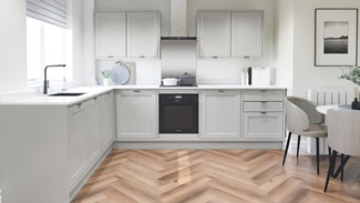 Frome Dove Grey In Frame EKES LShaped