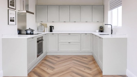 Frome Dove Grey In Frame EKES UShaped