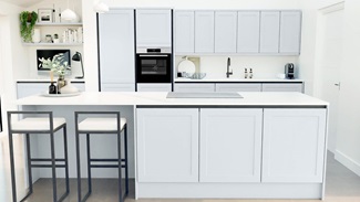 Frome Mist Handleless EKES Set Shot Island