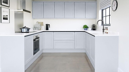 Frome Mist Handleless EKES Set Shot U-Shaped