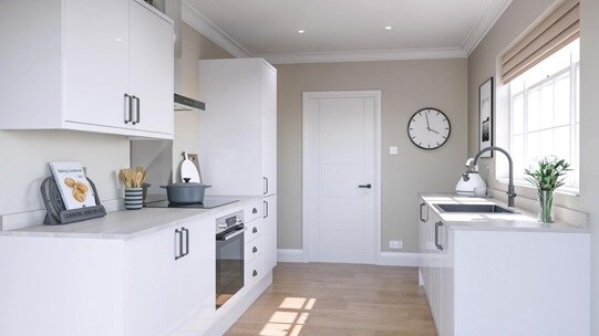 Winterton White Gloss EKES Galley