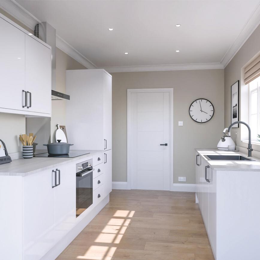 Winterton White Gloss EKES Galley
