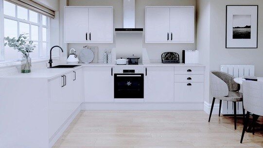 Winterton White Gloss EKES L Shape