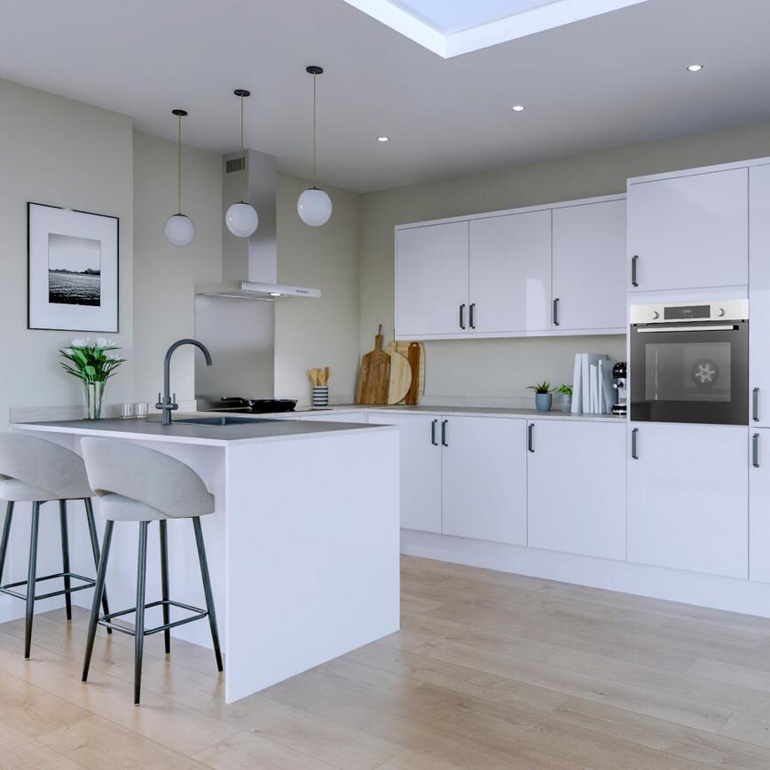 Winterton White Gloss EKES Peninsula