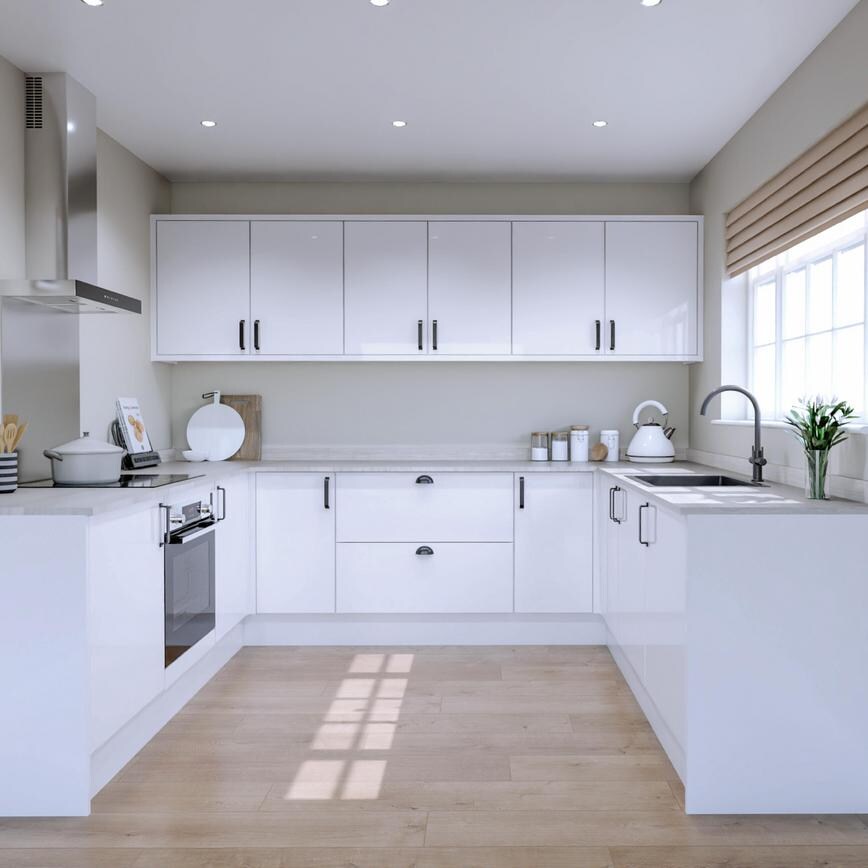 Winterton White Gloss EKES U Shaped