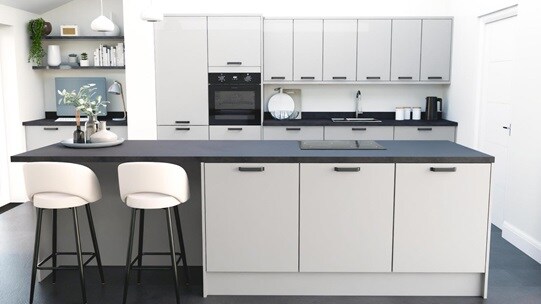 Winterton Dove Grey Gloss EKES Island