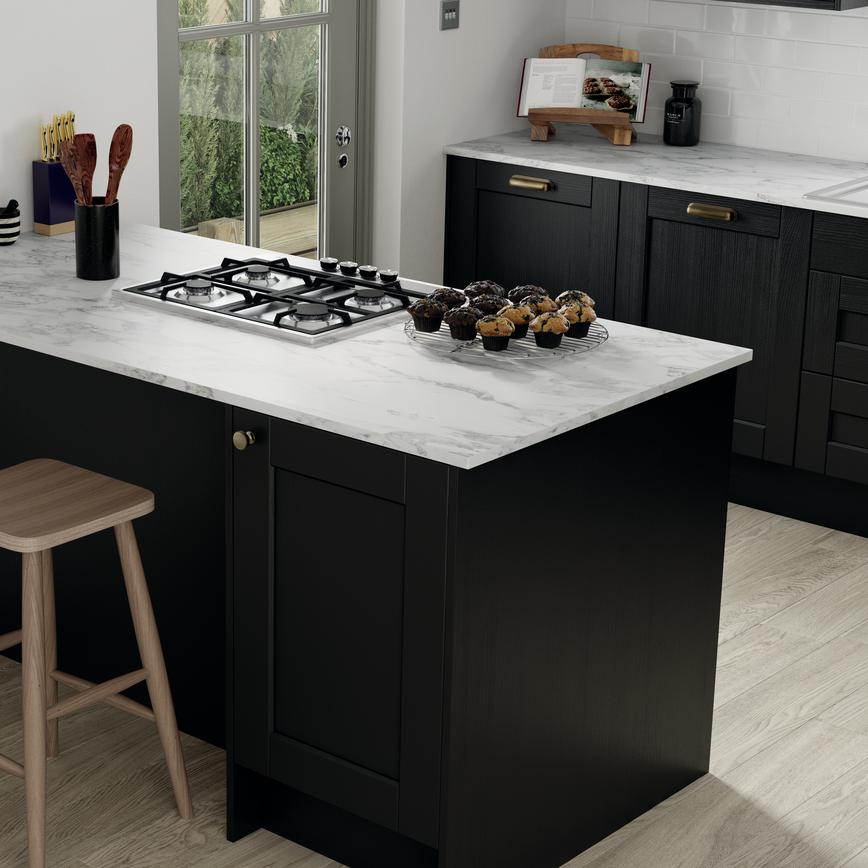 Fairford Charcoal Island With Hob