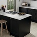 Fairford Charcoal Island With Hob