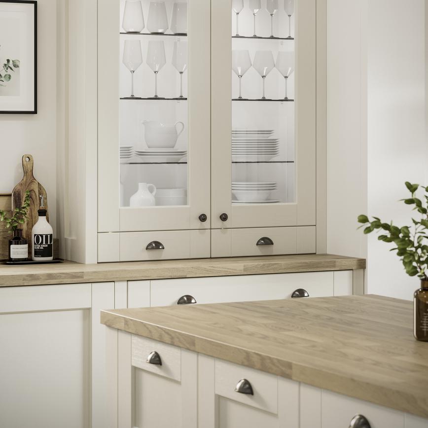 Fairford Antique White Island and Dresser