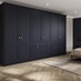 Halesworth Navy Main Set Shot Single Wall Warderobe with Drawers