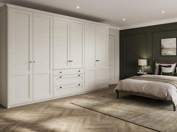 Halesworth Porcelain Main Set Shot Single Wall Warderobe With Drawers