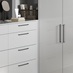 Hockley Gloss Dove Grey Bedroom Warderobe and Drawers Handles