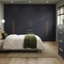 Hockley Super Matt Navy Main Set Shot Warderobe, Drawers, and Bedside Table