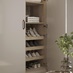Hockley Gloss Sandstone Bedroom Internal Shelves and Shoes Storage