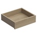 Natural Oak 400mm x 100mm Flat Pack Fitted Wardrobe Shallow Drawer Box