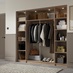 Natural Oak Wardrobe Storage 450 Shelves
