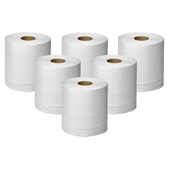 Rooster Multibuy White Paper Roll 6 Pack